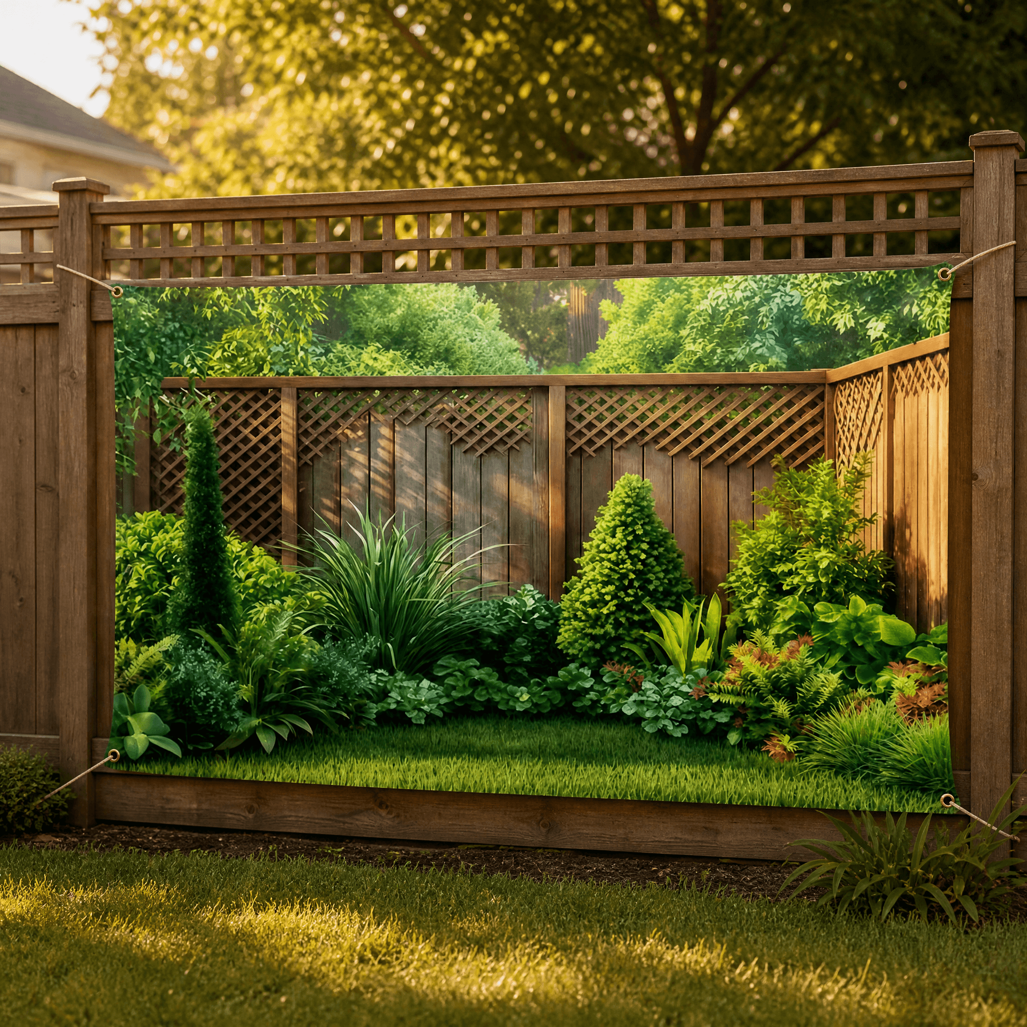 Instant Lush Garden Backdrop Screen