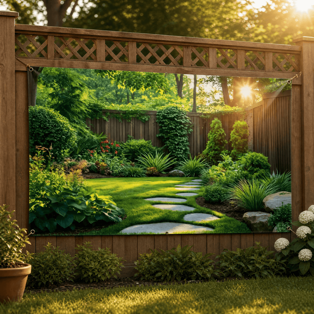 Instant Lush Garden Backdrop Screen