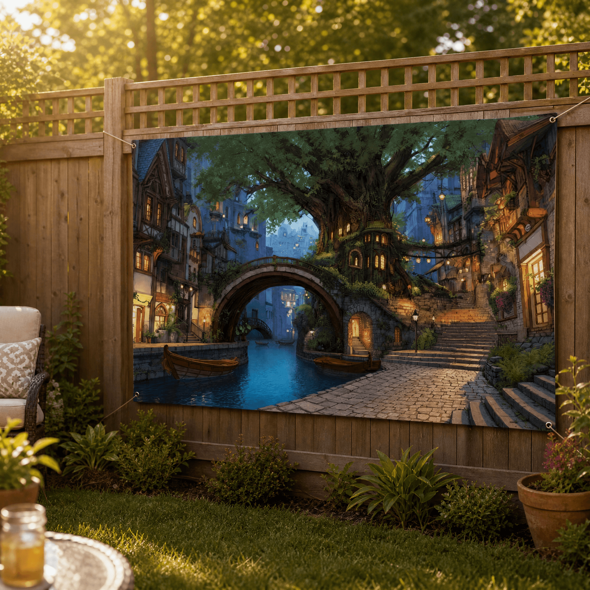 Instant Lush Garden Backdrop Screen